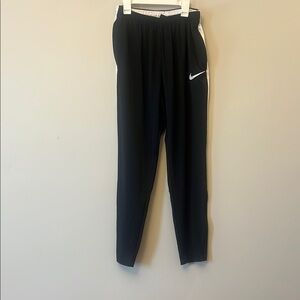 Nike Black Athletic Joggers with White Logo